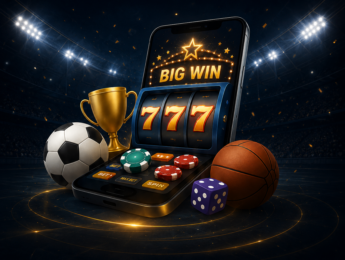 Casino, sports, and game visuals